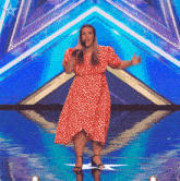 Singing Amy Lou GIF - Singing Amy Lou Britain'S Got Talent GIFs
