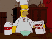 Homero Quema La Comida GIF