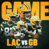 Green Bay Packers Vs. Los Angeles Chargers Pre Game GIF - Nfl National Football League Football League GIFs