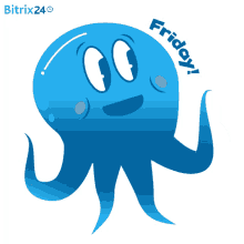 bitrix24 octopus bitrix24office work excited