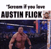 a poster that says scream if you love austin flick on it
