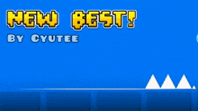 a blue background with the words new best by cytotee