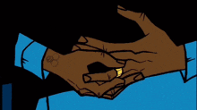 a cartoon character wearing a blue coat and a hat