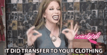 It Did Transfer To Your Clothing Transfer To Clothing GIF - It Did Transfer To Your Clothing Transfer To Clothing Kkw Body Foundation GIFs