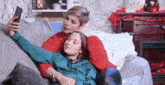 Selfie Mother And Daughter GIF - Selfie Mother And Daughter Couch GIFs
