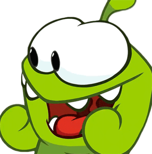 Happy Om Nom Sticker - Happy Om Nom Om Nom And Cut The Rope Stickers