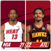 Miami Heat (21) Vs. Atlanta Hawks (22) First-second Period Break GIF - Nba Basketball Nba 2021 GIFs
