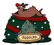 rudolph tree topper xmas jokes christmas reindeer