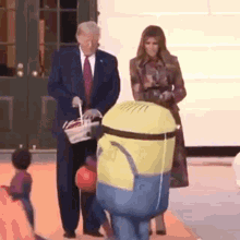 Trump Halloween Candy GIF - Trump Halloween Candy Minion GIFs