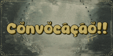 a sign that says convicacao with a wreath of flowers around it