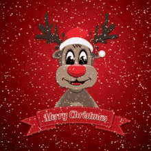 Merry Christmas Reindeer GIF