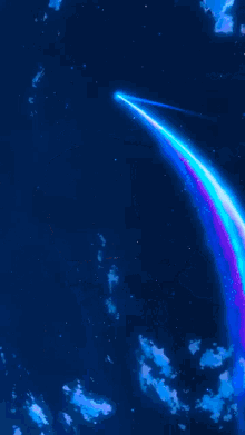 a person is looking up at a starry sky