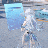 Roslyn Touch Screen GIF - Roslyn Touch Screen Idle Pose GIFs