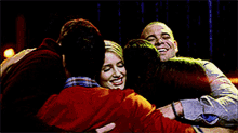 Glee Group Hug GIF - Glee Group Hug Hugging GIFs