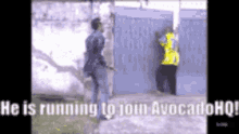 He Is Running To Join Avocado Hq GIF - He Is Running To Join Avocado Hq Avocado GIFs