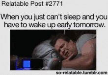 Cant Sleep Wake Up Early Tomorrow GIF