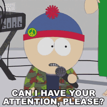 can i have your attention please stan marsh south park season9ep2 s9e2