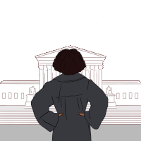 Arielnwilson Womensmarch Sticker - Arielnwilson Womensmarch We Cannot Wait For Our Next Supreme Court Justice Stickers