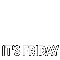 a cartoon of a bird with the words it 's friday underneath it
