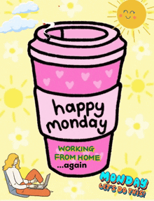 Working From Home Happy Monday GIF - Working From Home Happy Monday GIFs