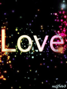 love colorful sparkling
