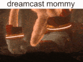 a screenshot of a video game with the words dreamcast mommy on the bottom