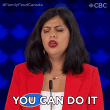 You Can Do It Anu GIF - You Can Do It Anu Family Feud Canada GIFs