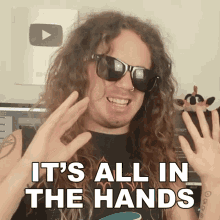 Its All In The Hands Bradley Hall GIF - Its All In The Hands Bradley Hall It All Depends On Your Hands GIFs