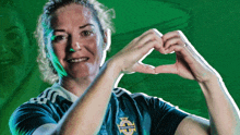 Making A Heart Shape Marissa Callaghan GIF - Making A Heart Shape Marissa Callaghan Northern Ireland GIFs
