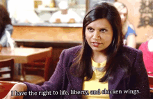 I Have The Right To Life, Liberty, And Chicken Wings GIF - Wings Chicken Wings Life GIFs