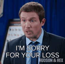 Im Sorry For Your Loss Charlie Hudson GIF - Im Sorry For Your Loss Charlie Hudson Hudson And Rex GIFs