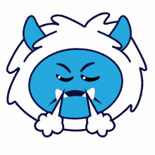 cake monster emonji monsta emonji annoyed angry
