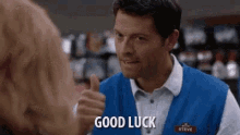 Good Luck Castiel GIF - Good Luck Castiel Supernatural GIFs