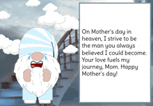 Gnome Mother'S Day In Heaven GIF - Gnome Mother'S Day In Heaven Missing You Mom GIFs
