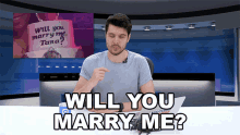 Will You Marry Me Benedict Townsend GIF - Will You Marry Me Benedict Townsend Youtuber News GIFs