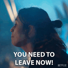 You Need To Leave Now Emmy GIF - You Need To Leave Now Emmy Bodkin GIFs