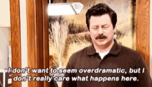 Parks And Rec Ron Swanson GIF - Parks And Rec Ron Swanson Dont Really Care GIFs