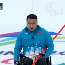 Nods Wheelchair Curling GIF - Nods Wheelchair Curling Haitao Wang GIFs