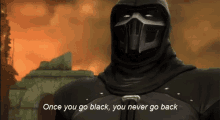 Mortal Kombat Noob Saibot GIF - Mortal Kombat Noob Saibot Once You Go Black GIFs
