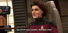 You Have Your Orders Number One Captain Kathryn Janeway GIF - You Have Your Orders Number One Captain Kathryn Janeway Star Trek Prodigy GIFs