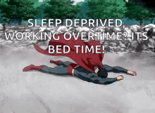 dead tired superman sleep deprived working overtime