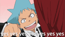 Black Star Soul Eater GIF - Black Star Soul Eater Yes Yes Yes GIFs