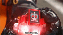 a red item with ichigou on it