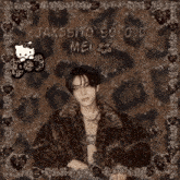 a picture of a man in a fur coat with the name jakesito solo d mei on the bottom
