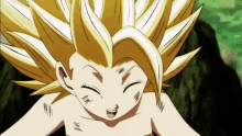 San Goku Chuckle GIF - San Goku Chuckle Caulifla GIFs