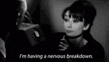 Nervous Breakdown Audrey Hepburn GIF - Nervous Breakdown Audrey Hepburn Help Me GIFs