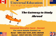 universal education the gateway to study abroad universal education surat plane