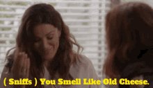 Station19 Carina Deluca GIF - Station19 Carina Deluca You Smell Like Old Cheese GIFs
