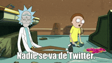 Twitter Rick Y Morty GIF - Twitter Rick Y Morty Nadie Se Va De Twitter GIFs