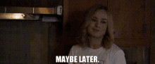 Captain Marvel Maybe Later GIF - Captain Marvel Maybe Later Brie Larson GIFs
